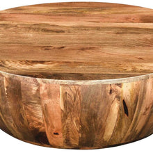 Load image into Gallery viewer, Cassius Solid Wood Drum Coffee Table
