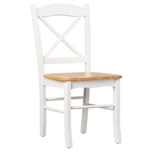 Load image into Gallery viewer, White / Natural Castellon Side Chair (Set of 4) #808HW - 2 separate boxes
