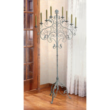 Load image into Gallery viewer, Castle Vecchio Floor Metal Candelabra
