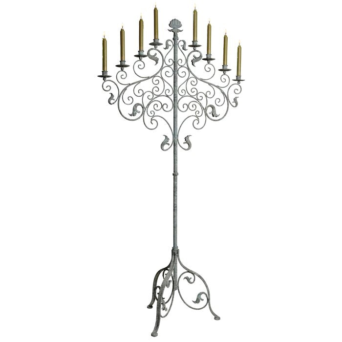 Castle Vecchio Floor Metal Candelabra