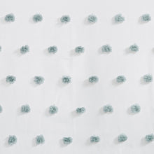Load image into Gallery viewer, Castro Pom Pom Polka Dots Semi-Sheer Rod Pocket Single Curtain Panel, 50" W x 63" L
