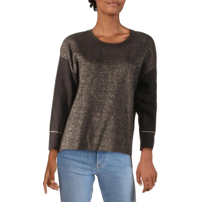 Women's Long Sleeve Knit Metallic Sweater by Anne Klein