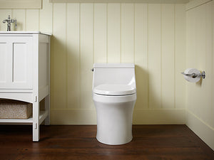 San Souci™One-piece round-front 1.28 gpf toilet with slow close seat MRM3486