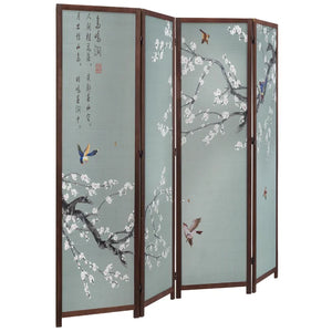 Cathyjo 70.75'' H x 78.74'' W x 0.78'' D - Panel Solid Wood Folding Room Divider