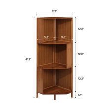Load image into Gallery viewer, Catilyn 17.7&#39;&#39; W Solid Wood Corner Bookcase
