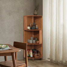 Load image into Gallery viewer, Catilyn 17.7&#39;&#39; W Solid Wood Corner Bookcase
