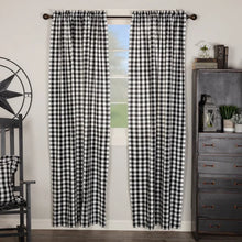 Load image into Gallery viewer, Caulder Check Lined 100% Cotton Checkered Room Darkening Rod Pocket Curtain Panels, 40&quot; x 84&quot; (Set of 2)
