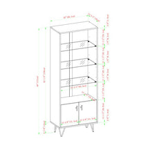 Load image into Gallery viewer, Slate Gray Cavender 68&quot; H x 26&quot; W Standard Bookcase (SB1647)
