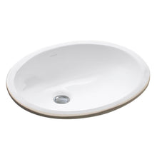 Load image into Gallery viewer, K-2209 Caxton Ceramic Oval Undermount Bathroom Sink with Overflow #AD24
