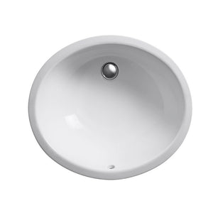 K-2210-0 Caxton Ceramic Oval Undermount Bathroom Sink with Overflow 687AH