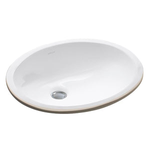 K-2209 Caxton Ceramic Oval Undermount Bathroom Sink with Overflow #AD24