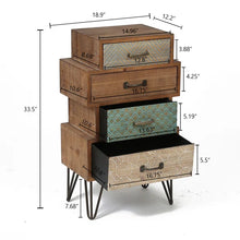 Load image into Gallery viewer, Cayden 33.27&#39;&#39; Tall 4 - Drawer Accent Chest
