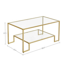Load image into Gallery viewer, Cayhlin 4 Legs Coffee Table with Storage
