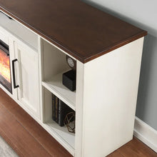 Load image into Gallery viewer, Cayuta Solid Wood TV Stand for TVs up to 88&quot; with Fireplace Included
