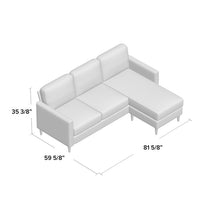 Load image into Gallery viewer, Cazenovia 81.63&quot; Wide Reversible Sofa &amp; Chaise with Ottoman 7371RR
