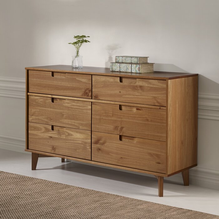 Caramel Cecille Groove 6 Drawer Double Dresser #1137HW Salvage & Co Fishers Caramel Cecille Groove 6 Drawer Double Dresser #1137HW Salvage & Co Fishers