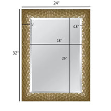 Load image into Gallery viewer, Celestan Honeycomb Glam Beveled Venetian Wall Mirror
