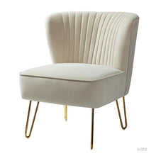 Load image into Gallery viewer, Celisha 26&#39;&#39; Wide Velvet Side Chair
