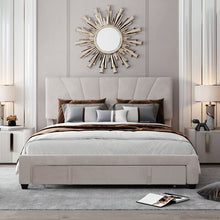 Load image into Gallery viewer, Beige Celyna Upholstered Storage Bed
