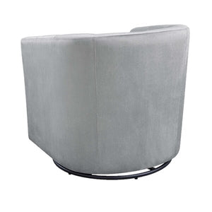 28" Cemal Upholstered Swivel Barrel Chair