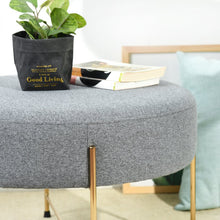 Load image into Gallery viewer, Cendejas 23.6&#39;&#39; Wide Round Cocktail Ottoman AS-IS 1316cdr
