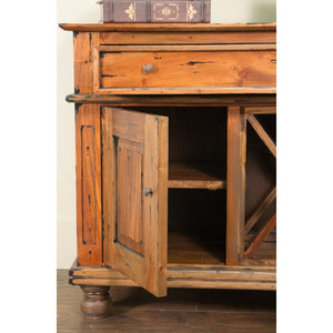 Centennial Vintage  EBWD Entryway Cabinet With Door and Wine Rack