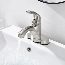 Load image into Gallery viewer, Centerset Bathroom Faucet, brushed nickel
