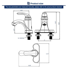 Load image into Gallery viewer, Centerset Bathroom Faucet, brushed nickel
