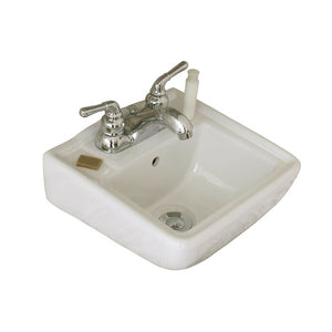 12" Ceramic Wall Mount Bathroom Sink #9330
