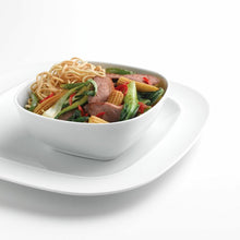 Load image into Gallery viewer, White Squares Soup / Cereal Bowl Set of 4 GL745
