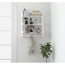 Load image into Gallery viewer, White Cersei Wall Mounted Bathroom Shelves
