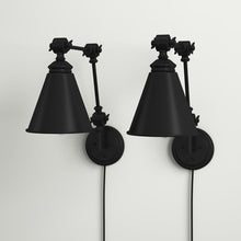 Load image into Gallery viewer, Cessna Iron Swing Arm Sconce (Set of 2)
