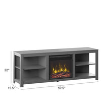 Load image into Gallery viewer, Chabalo TV Stand for TVs up to 65&quot; with Fireplace Included
