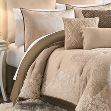 Load image into Gallery viewer, Chacenay Knotted Embroidered Faux Silk Square Pillows in Beige (Three Pillows in One Box) #9764
