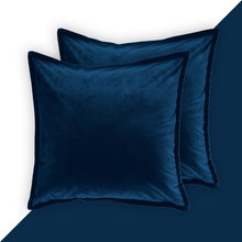 Load image into Gallery viewer, 18&#39;&#39; H x 18&#39;&#39; W x 1.54&#39;&#39; D Sapphire Chadabe Square Velvet Pillow Cover (Set of 2)
