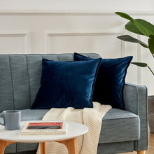Load image into Gallery viewer, 18&#39;&#39; H x 18&#39;&#39; W x 1.54&#39;&#39; D Sapphire Chadabe Square Velvet Pillow Cover (Set of 2)
