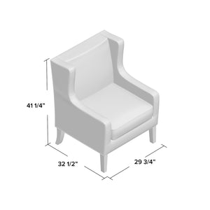 Chagnon 30.5'' Wide Wingback Chair MRM3135