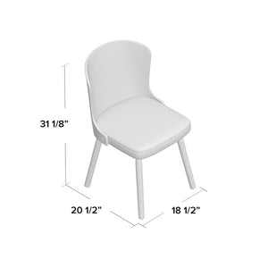 Trevino Upholstered Side Chair, Upholstery Color: Black, #6178