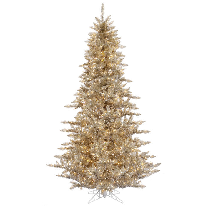 Champagne Fir 3' Lighted Artificial Fir Christmas Tree