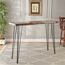 Load image into Gallery viewer, Chana Industrial Faux Live Edge Bar Table by Christopher Knight Home
