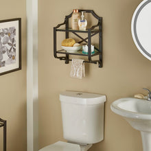 Load image into Gallery viewer, Chapdelaine Metal Wall Mounted Bathroom Shelves
