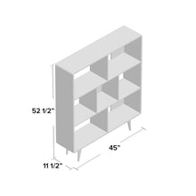 Load image into Gallery viewer, Chapple 52.5&#39;&#39; H x 45&#39;&#39; W Cube Bookcase
