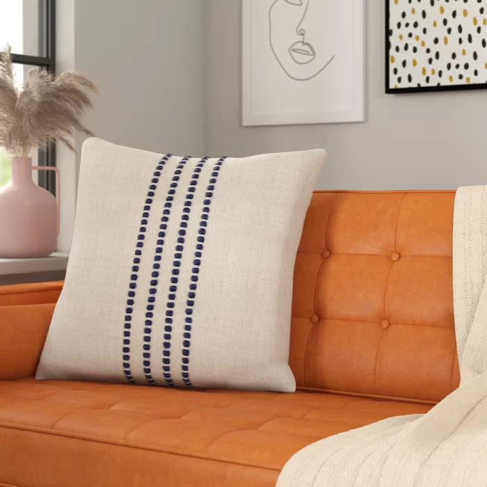 Charleston Square Cotton Pillow Cover & Insert