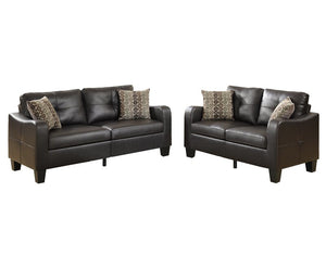 Charli 2 Piece Faux Leather Living Room Set 6312RR-OB (2 BOXES)