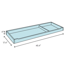 Load image into Gallery viewer, Rustic Brown Charlotte Rose RTA Changing Table Topper (SB688)
