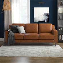 Load image into Gallery viewer, Charrissa 77&#39;&#39; Faux Leather Square Arm Sofa 6724RR
