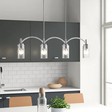 Load image into Gallery viewer, Chasity 4 - Light Kitchen Island Linear Pendant
