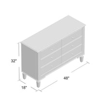 Load image into Gallery viewer, Chauncey 6 Drawer Double Dresser *AS IS
