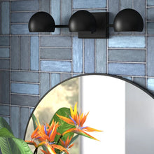 Load image into Gallery viewer, Chea 3 - Light Dimmable Matte Black Vanity Light
