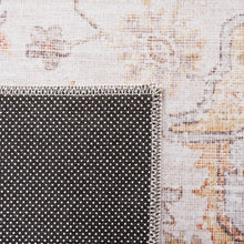 Load image into Gallery viewer, Runner 2&#39;6&quot; x 10&#39; Chea Power Loom Performance Light Gray/Rust Machine Washable Rug
